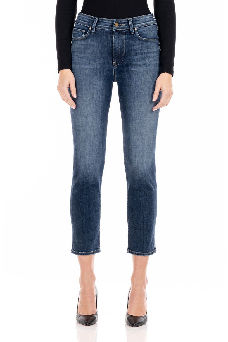Cher Slim Straight Jeans, Main, color, St. Tropez