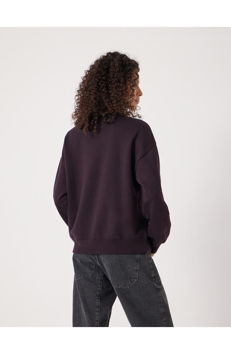 Hush Disco Embroidery Sweatshirt, Alternate, color, Plum Purple