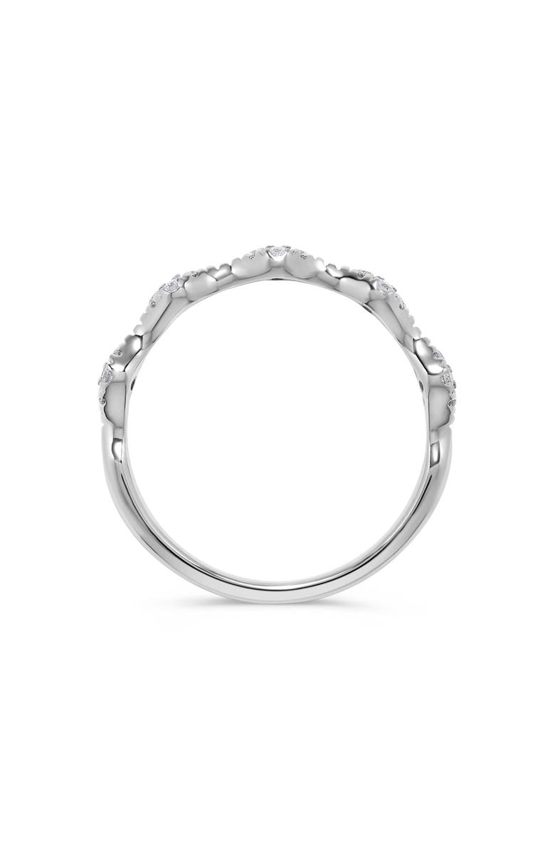 H.J. Namdar 14K White Gold Diamond Marquise Band Stackable Ring, Alternate, color, White