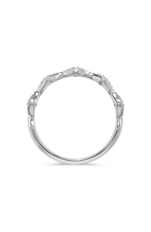 H.j. Namdar 14k White Gold Diamond Marquise Band Stackable Ring In White