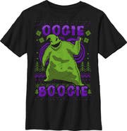The Nightmare Before Christmas Boy's The Nightmare Before Christmas Oogie Boogie Ugly Sweater Graphic T-Shirt