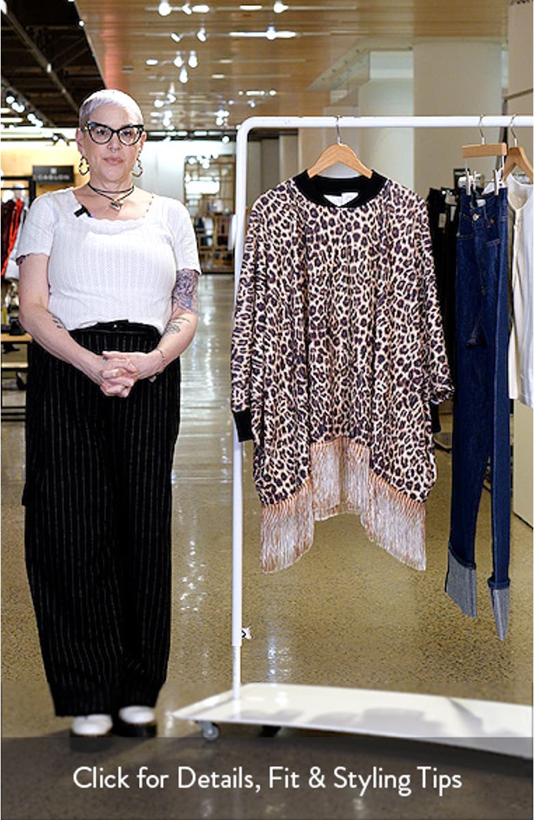 Leisa Faux Leopard Poncho, sales video thumbnail