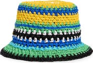 Kate Spade sunny stripe straw cloche