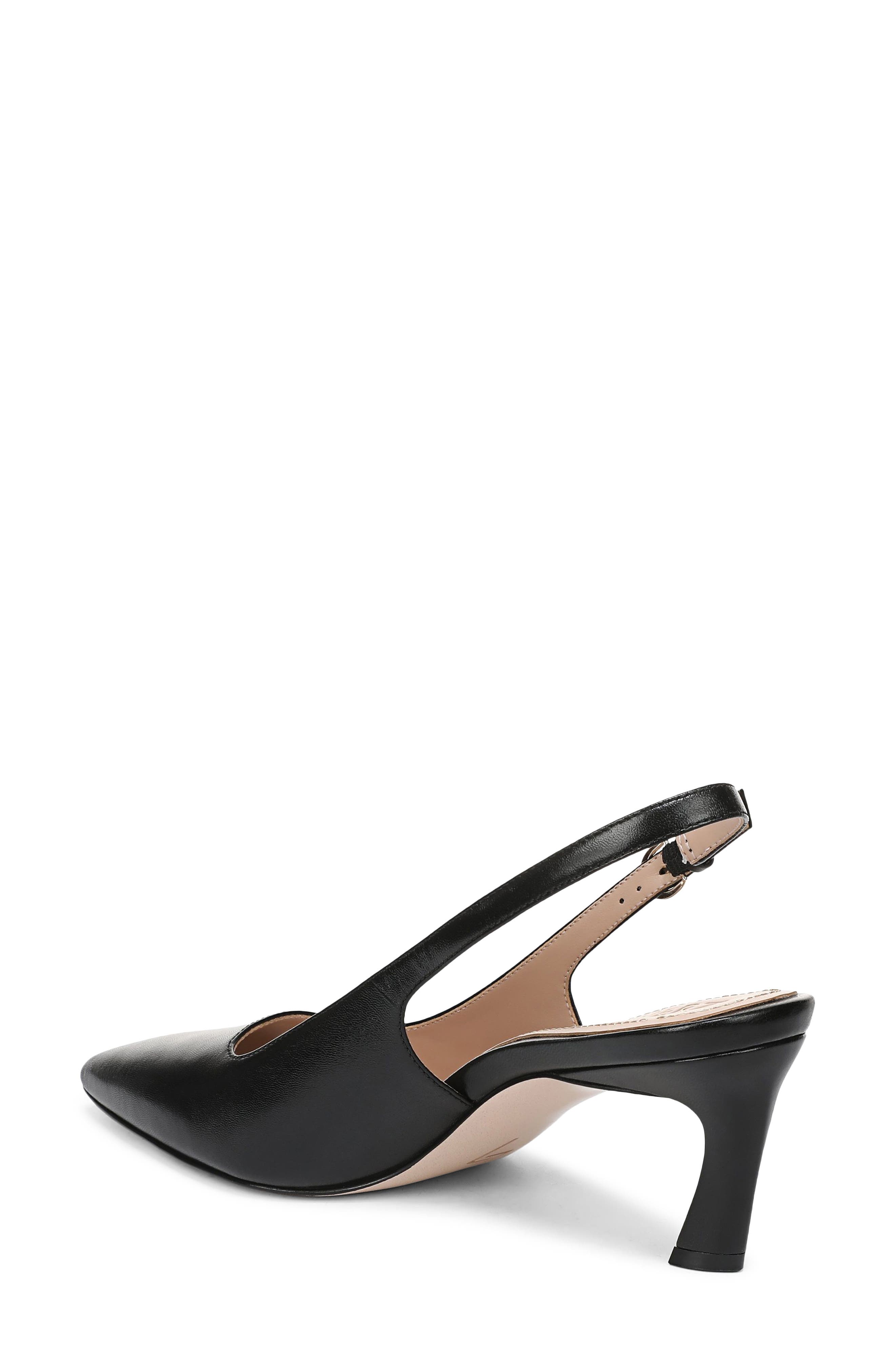 Madison Slingback Pointed Toe Pump, Alternate, color, BLACK