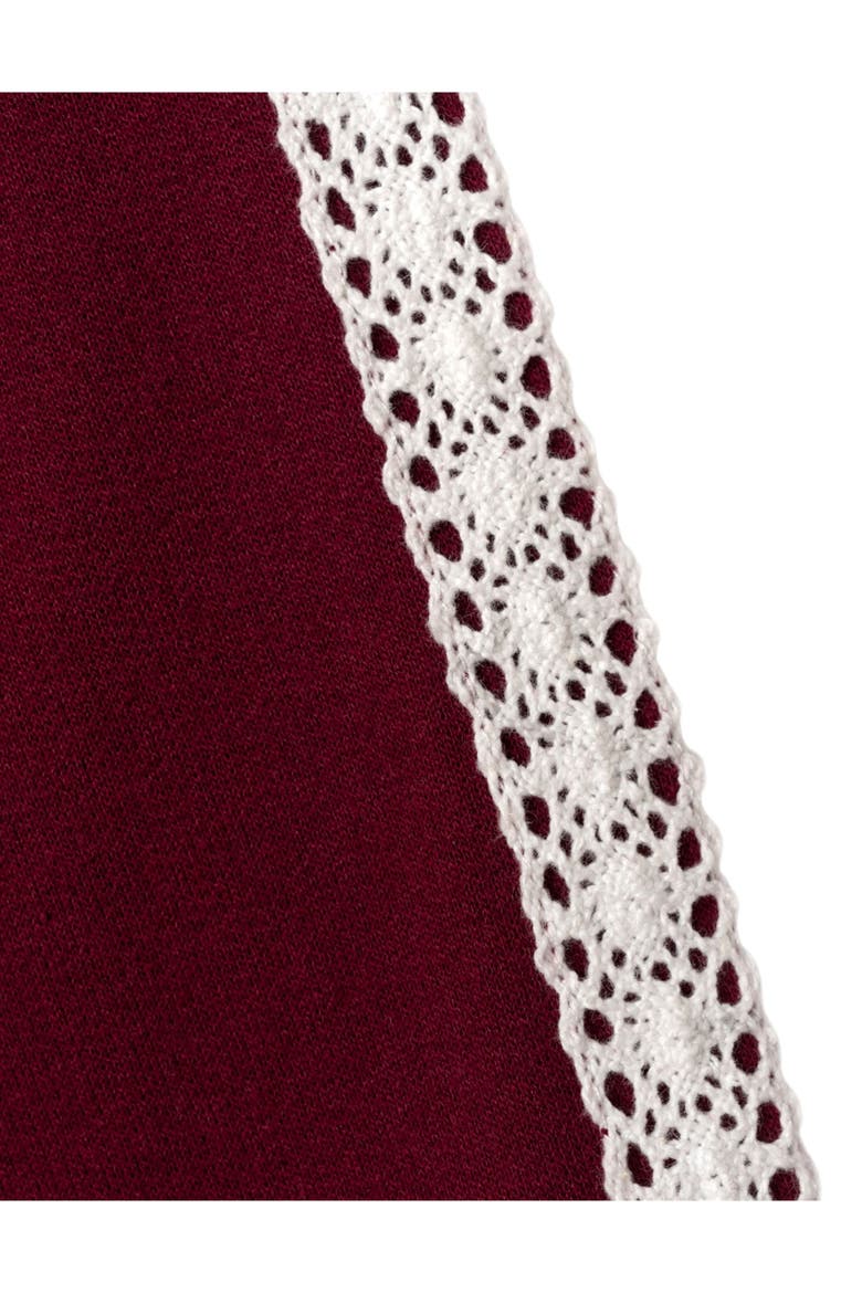 Fleece Sweatshirt and Pants Set, Alternate, color, Deep Burgundy