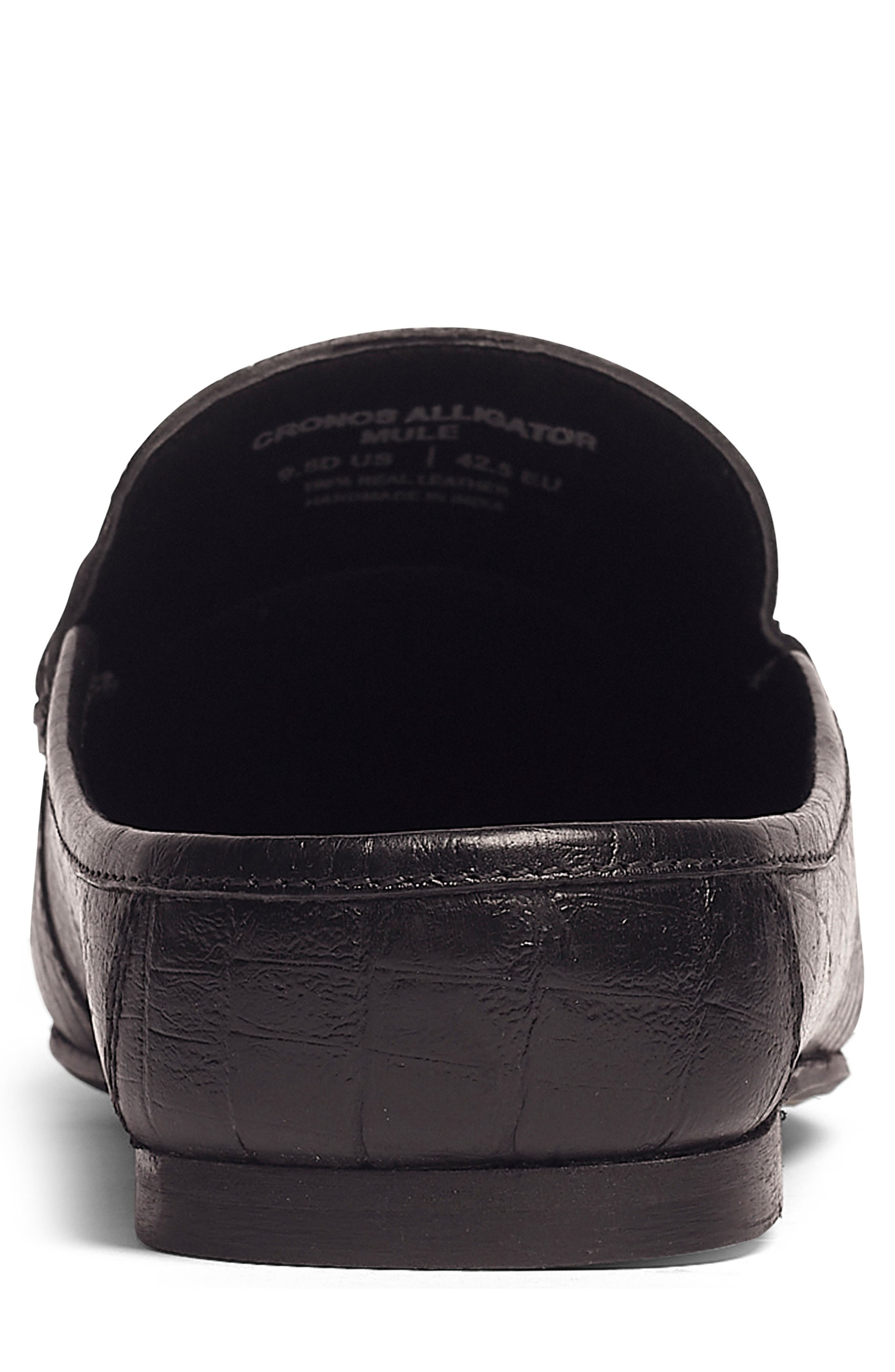 CARLOS SANTANA Cronos Alli Croc Embossed Mule, Alternate, color, Black