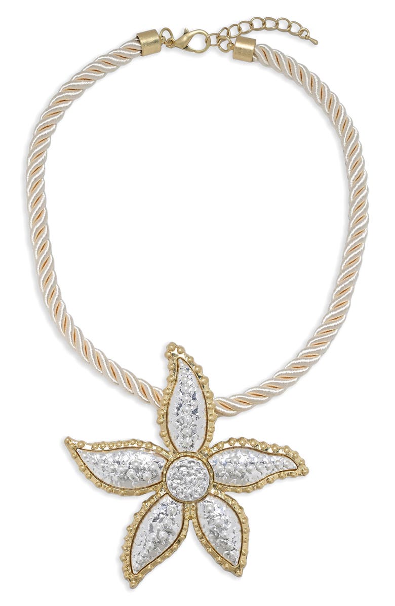 EYE CANDY LOS ANGELES Sea Life Starfish Pendant Necklace, Alternate, color, 