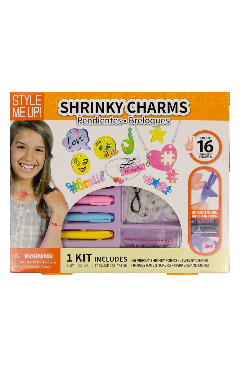 Style Me Up Shrinky Charms Kids Crafting Kit, Alternate, color, 
