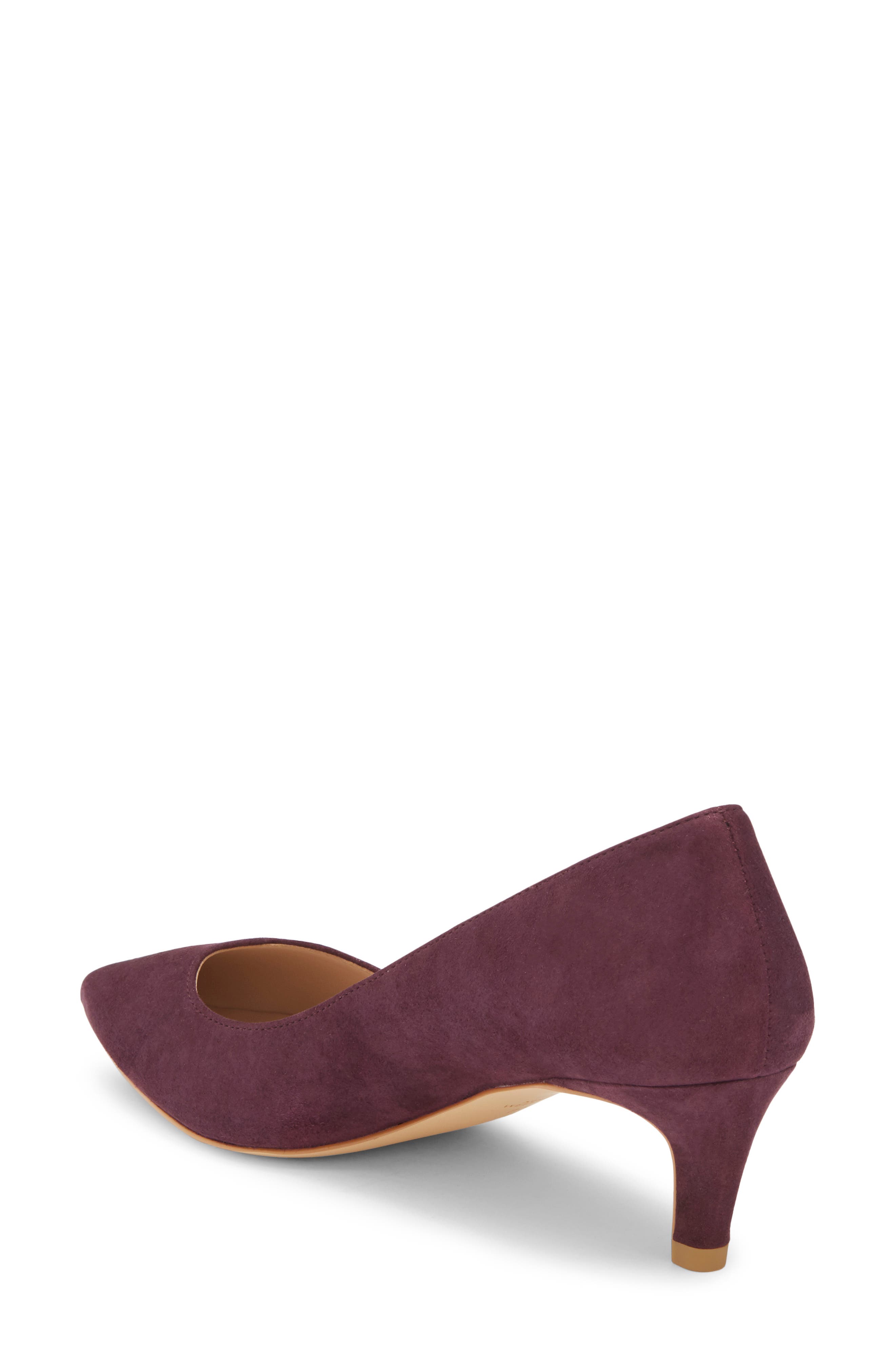 Stuart Weitzman Dancer Pointed Toe Pump, Alternate, color, Bordeaux