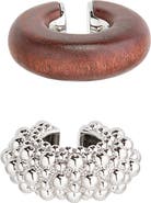 Rabanne Set of 2 Mismatched Ear Cuffs