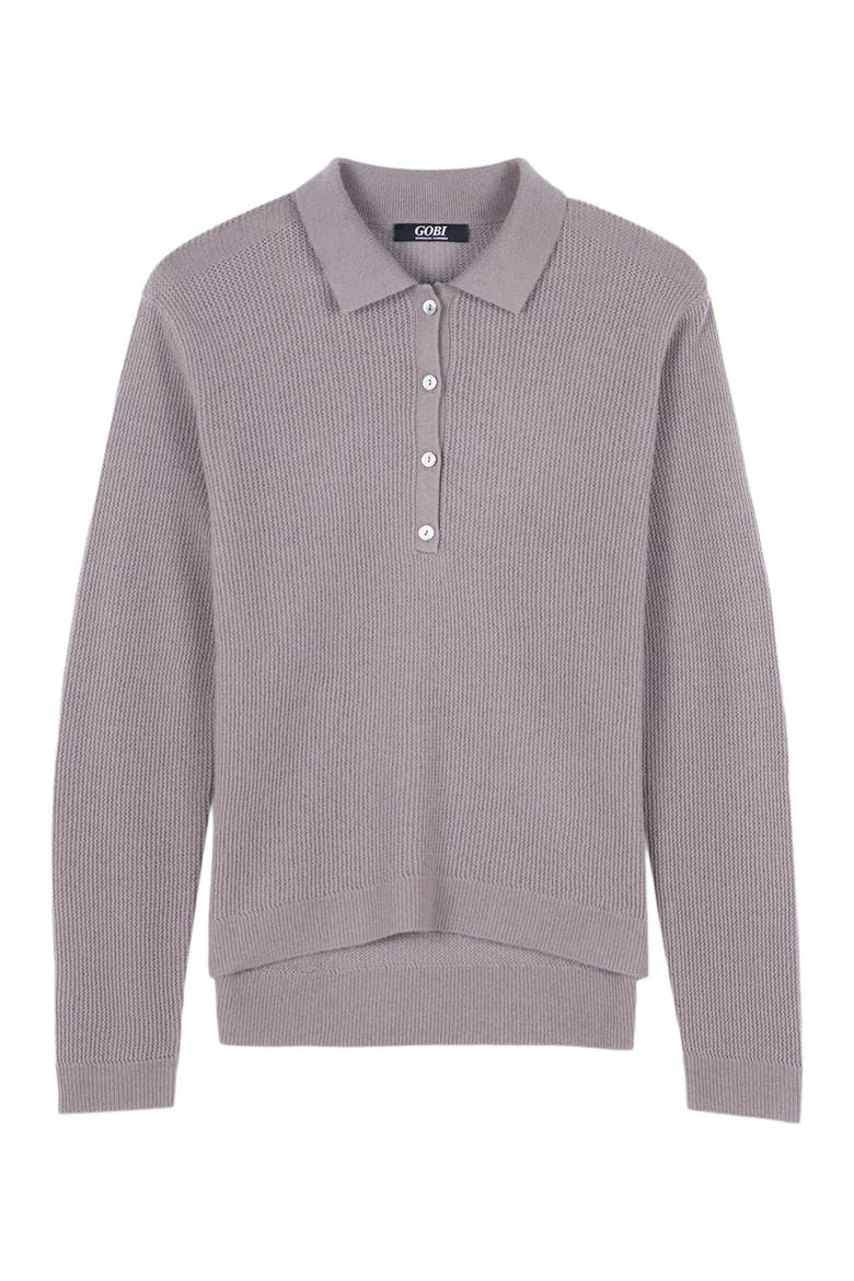 Women's Cashmere Polo, Alternate, color, stucco