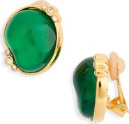 Kenneth Jay Lane Crystal Emerald Clip-On Earrings