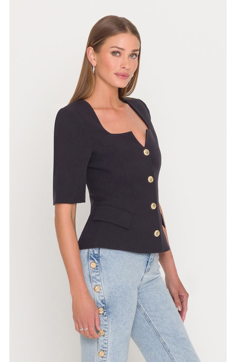 Generation Love Tilly Crepe Jacket, Alternate, color, Black