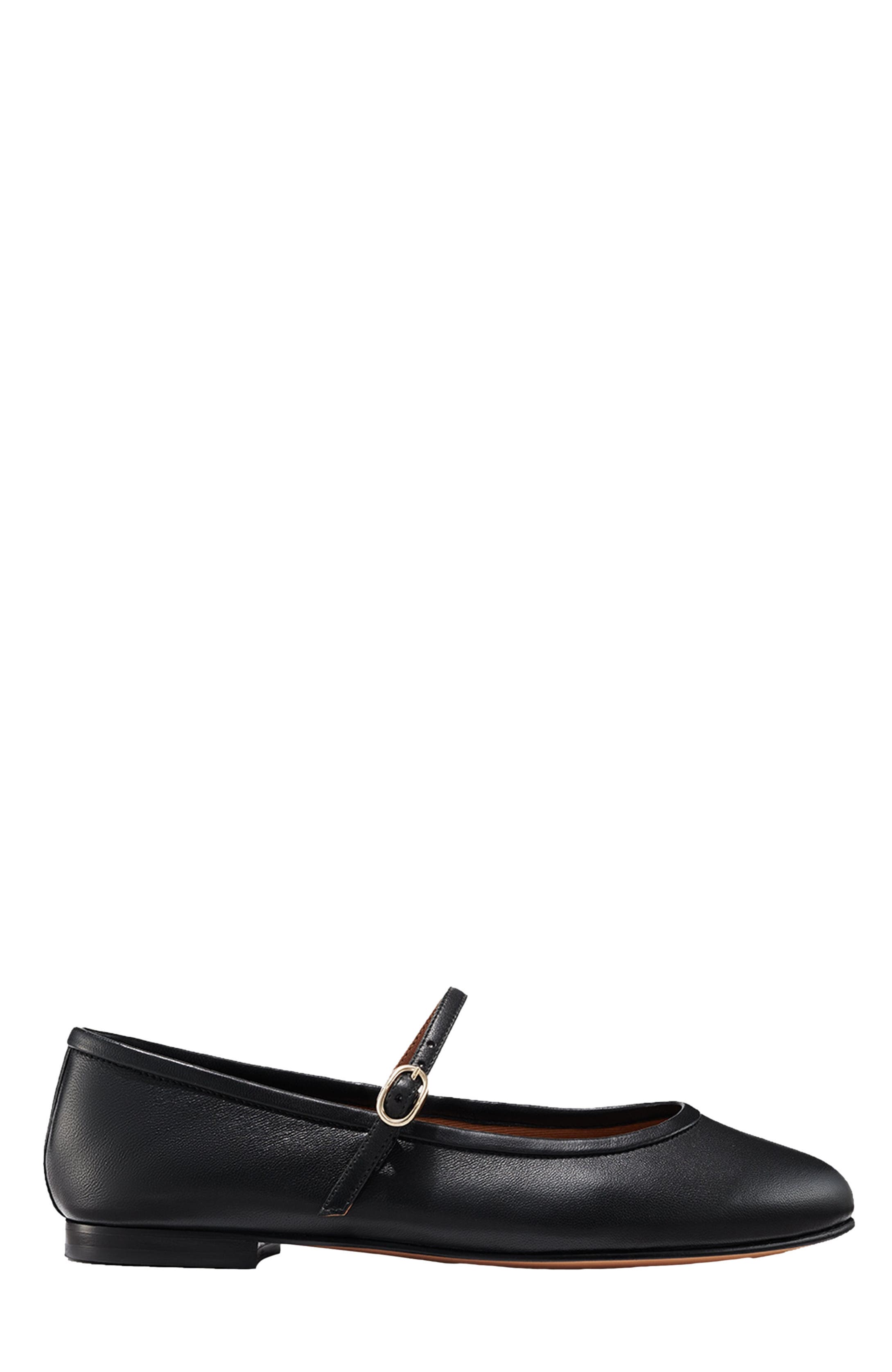 MARGAUX The Demi Jane Flat, Main, color, Black Nappa