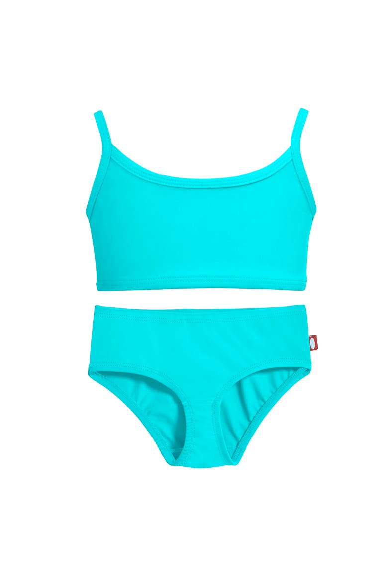 Girls UPF 50+ Bikini 2-Piece Swimsuit Set, Alternate, color, Turquoise