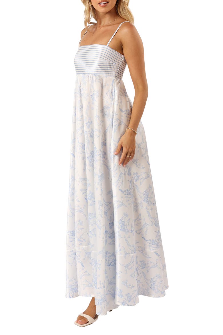 Mckay Print Maxi Dress, Alternate, color, BLUE