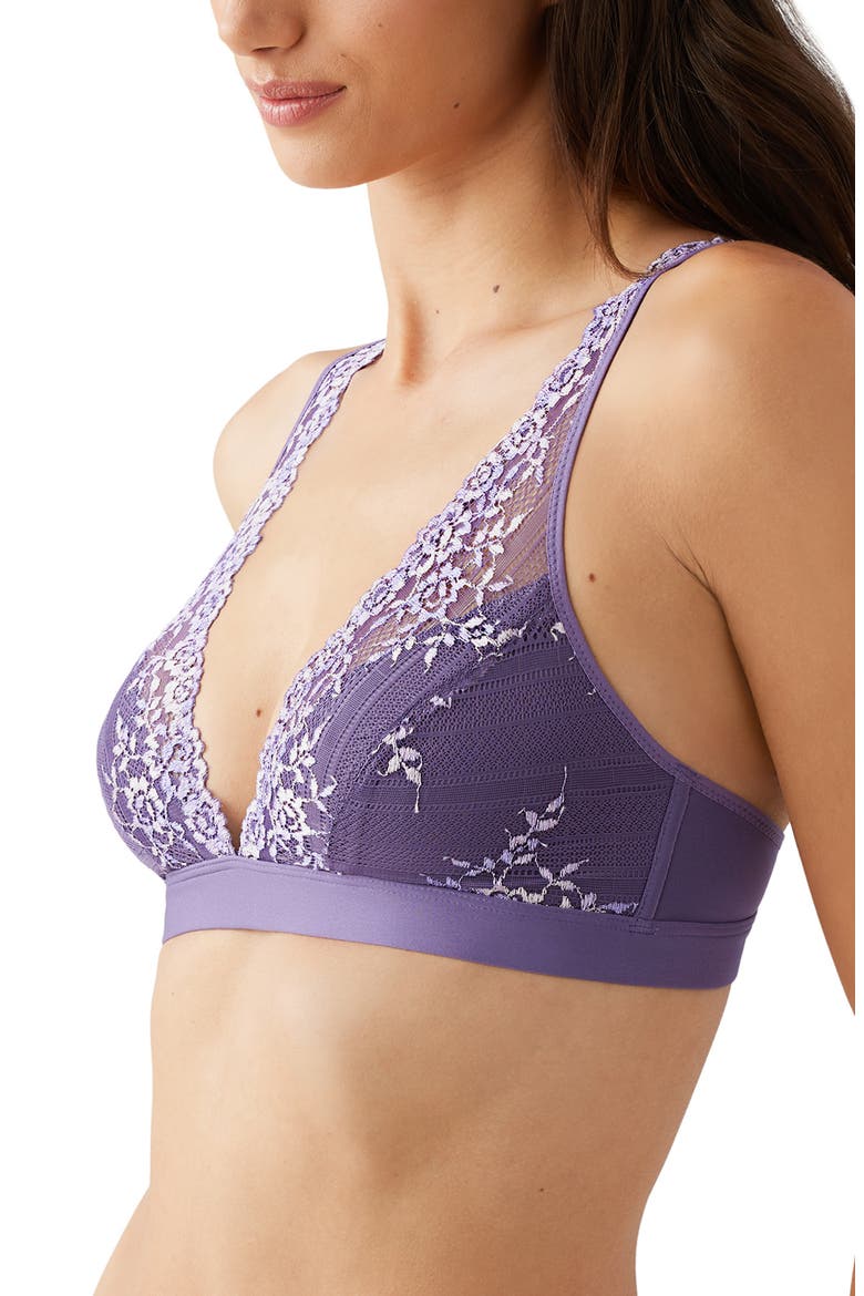 Embrace Lace® Wire Free Bralette, Alternate, color, GRAPE COMP M