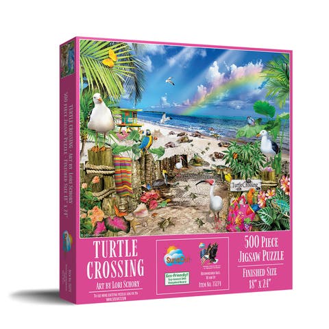 Turtle Crossing 500 piece Jigsaw Puzzle for Adults