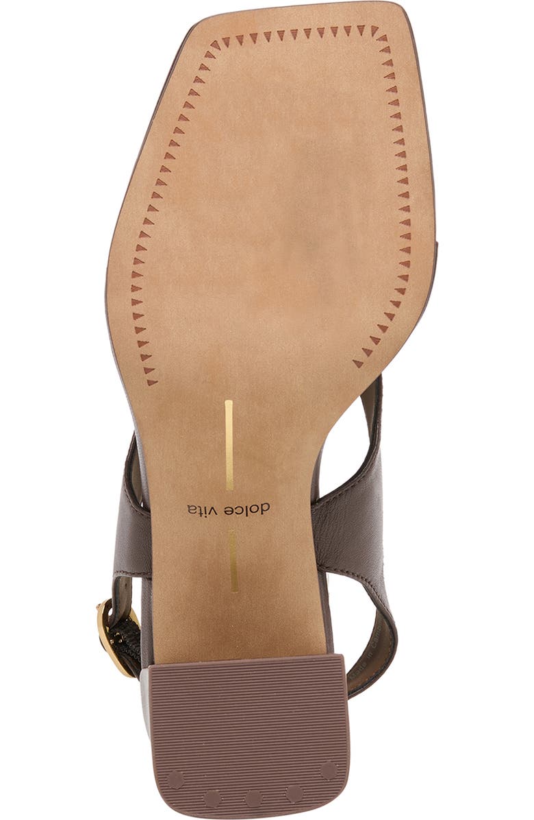 Dolce Vita Yves Block Heel Sandal, Alternate, color, Dark Chocolate Leather