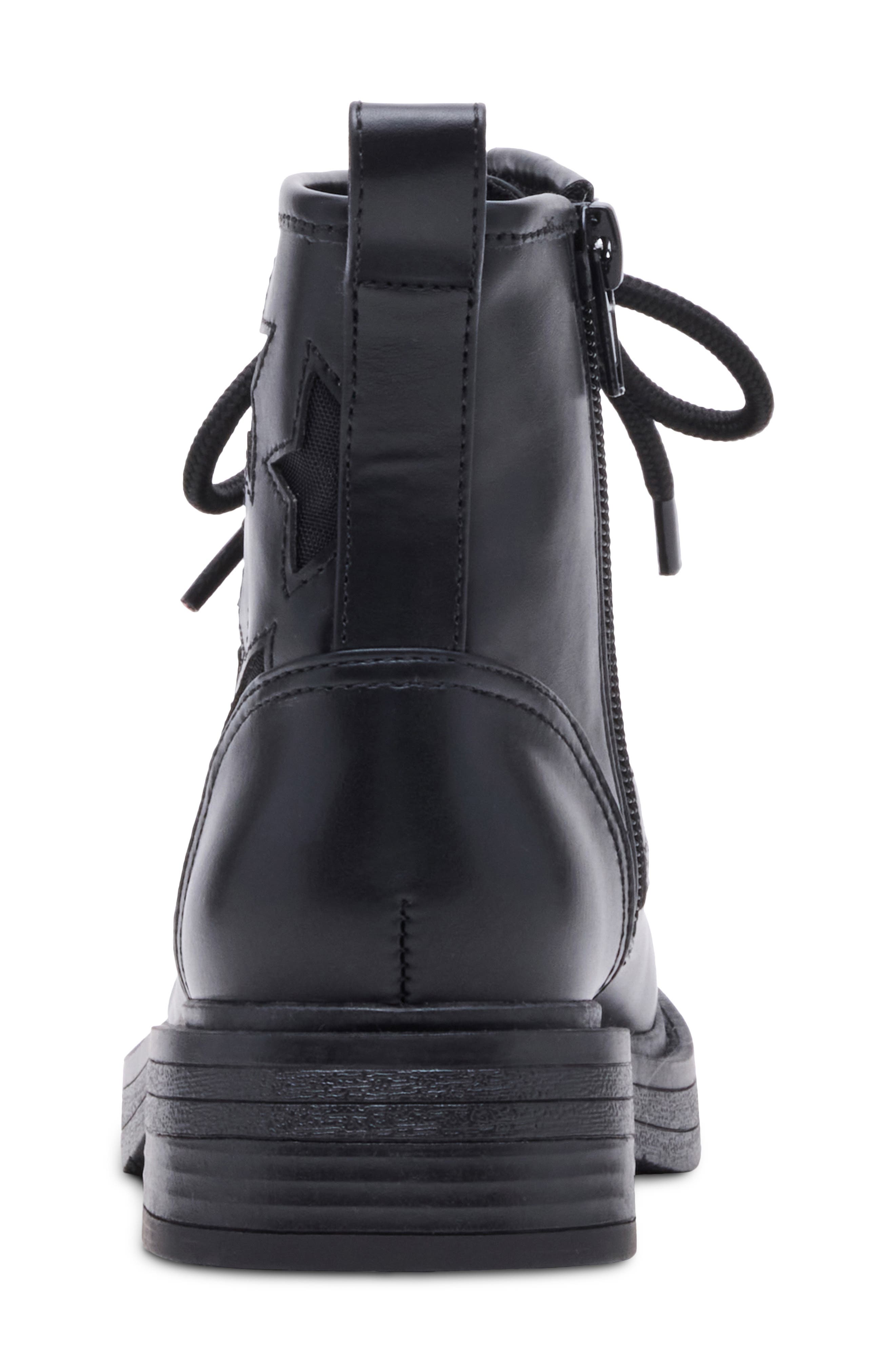 Steve Madden Kids' Jiconic Lace-Up Bootie, Alternate, color, Black