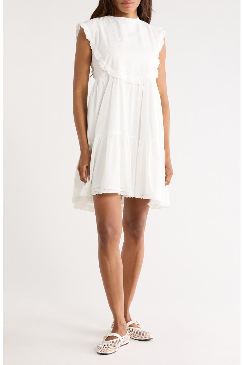 Nyla Woven Dress, Main, color, BLANC