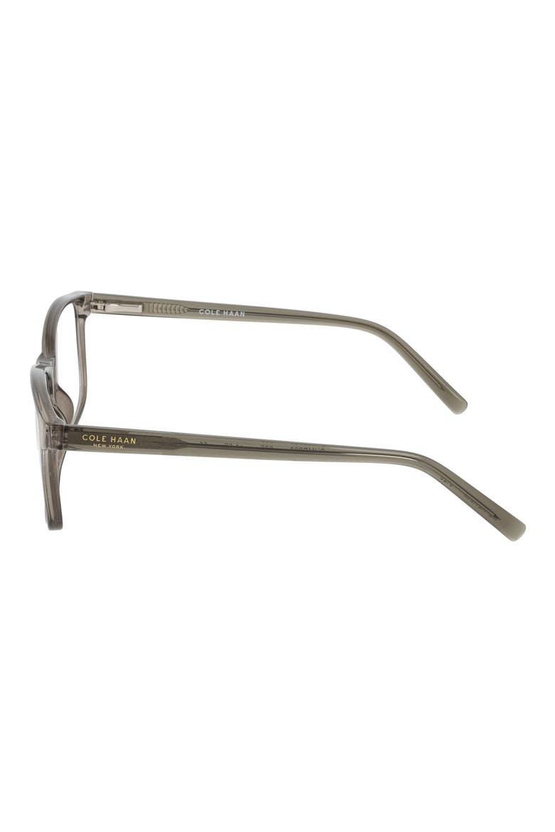 55mm Square Reading Glasses, Alternate, color, CRYSTAL GREY