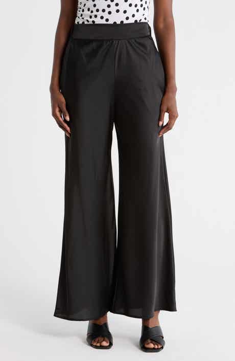 Renee C Satin Wide Leg Pants