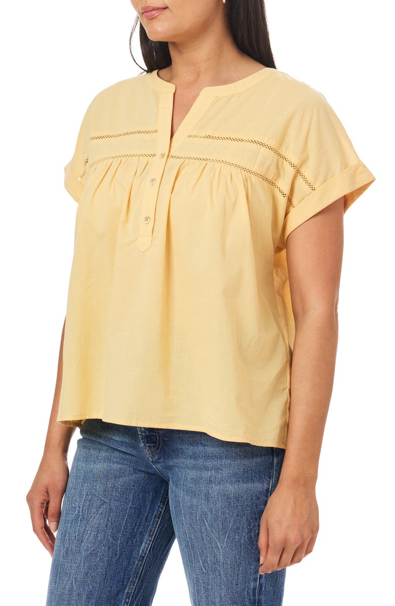 C & C California Helen Voile Popover Top, Alternate, color, Jojoba