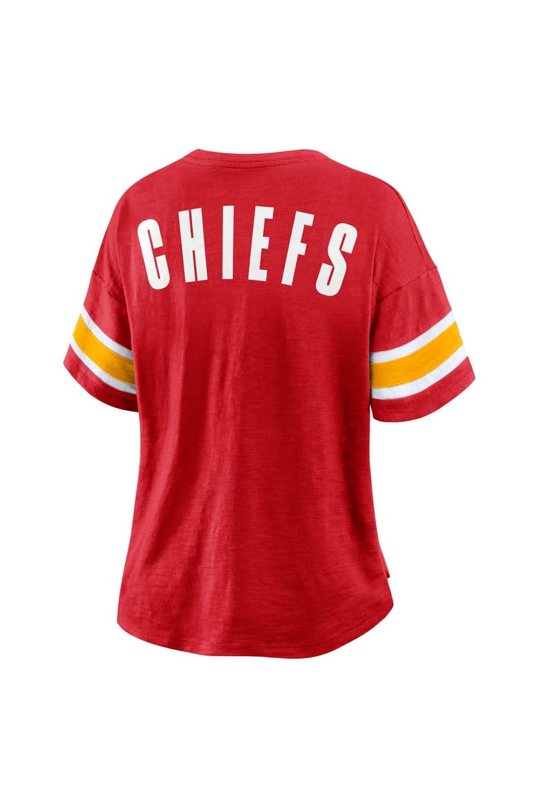 Women's Fanatics Red Kansas City Chiefs Redzone Curl Route T-Shirt, Alternate, color, Red