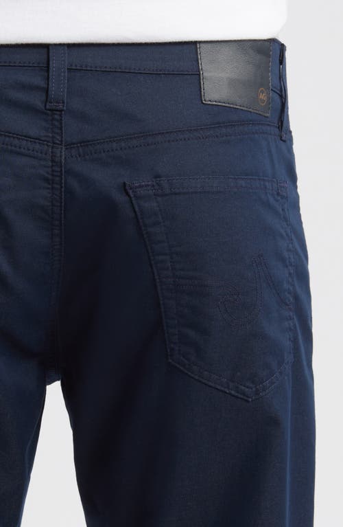 Ag Kullen Flat Front Stretch Sateen Chinos In Blue