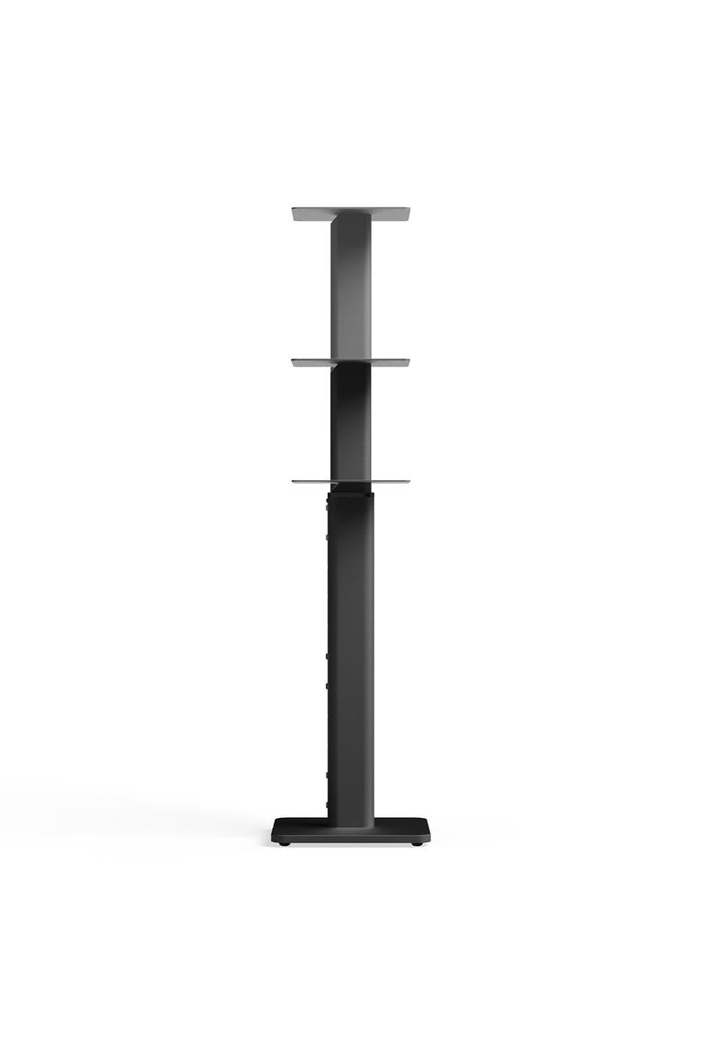 SPH Universal Height Adjustable Bookshelf Speaker Stands - Pair, Alternate, color, Black