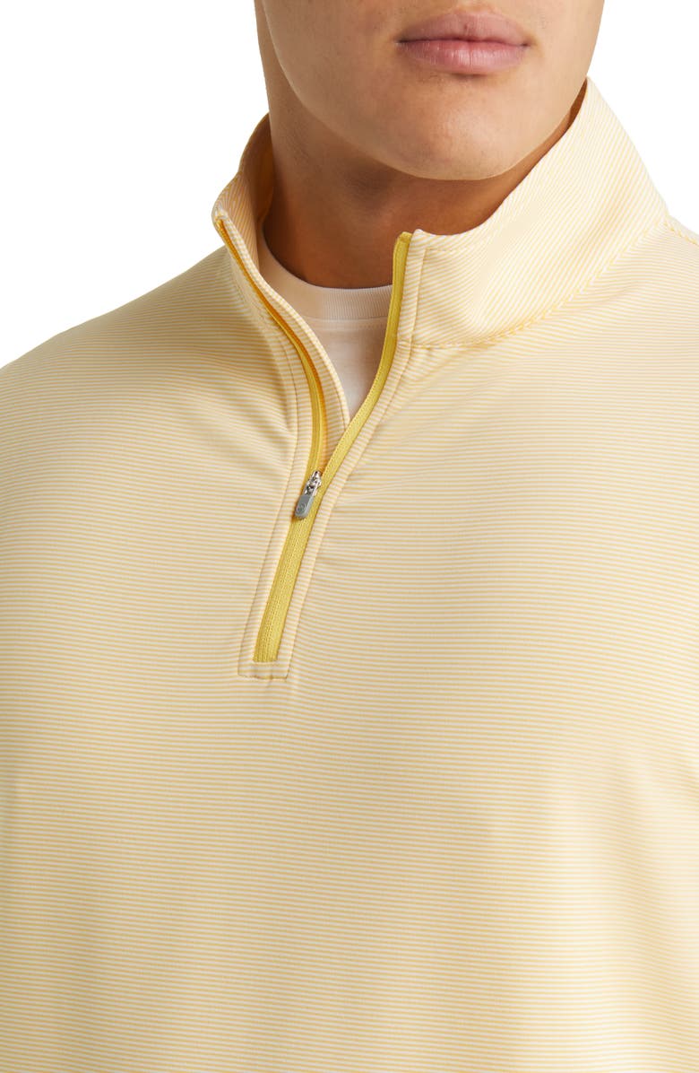Peter Millar Perth Sugar Stripe Performance Quarter Zip Pullover, Alternate, color, 