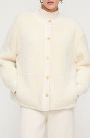 Lafayette 148 New York Genuine Shearling Reversible Jacket