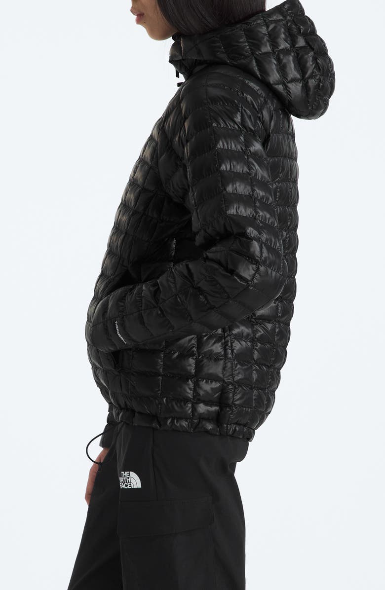 The North Face Thermoball Quilted Hooded Jacket, Alternate, color, Black