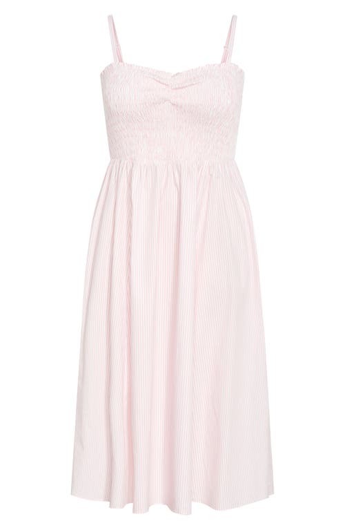 City Chic Vacation Stripe Sleeveless Maxi Dress