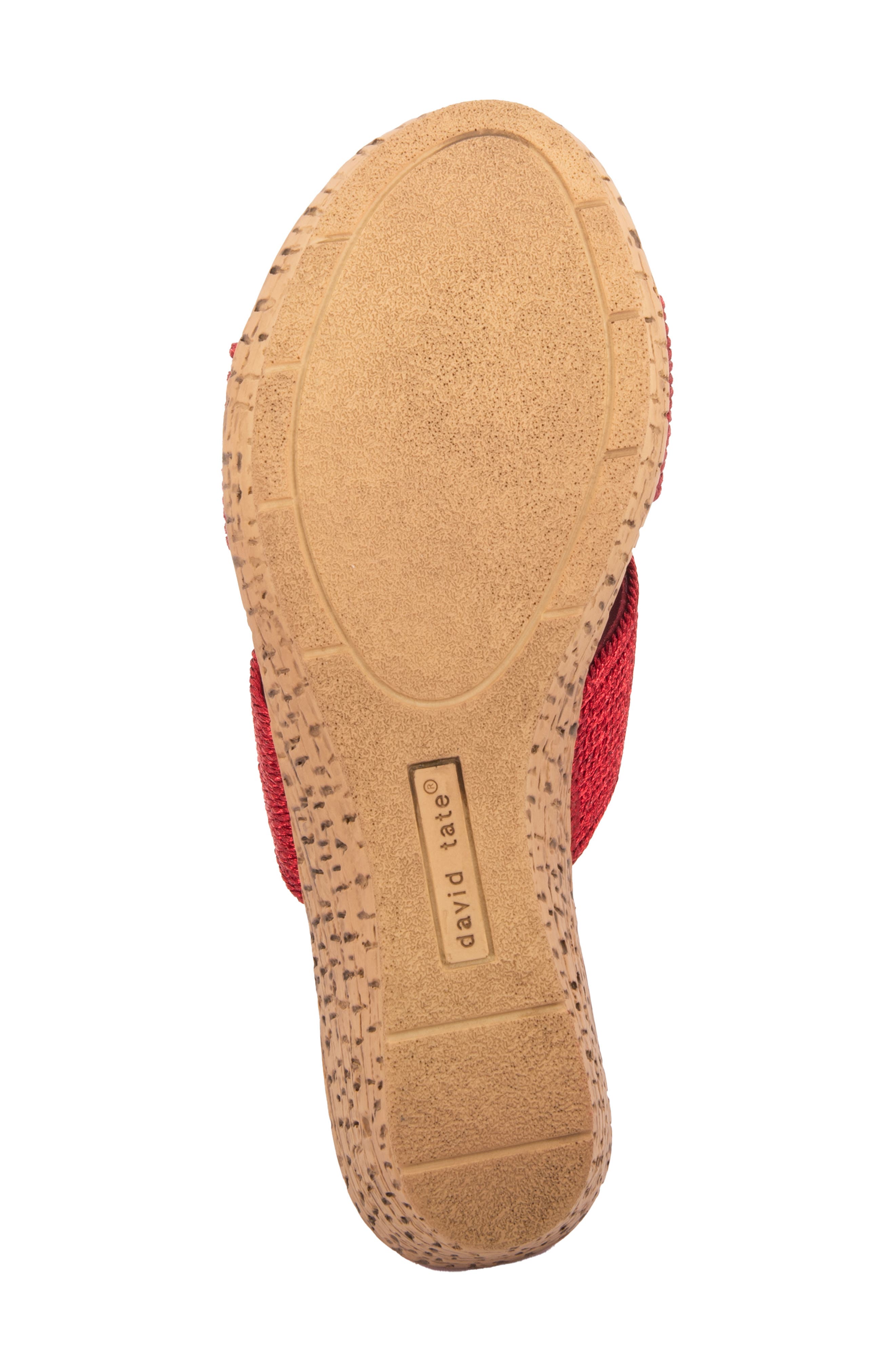 Vibe Wedge Slide Sandal, Alternate, color, RED
