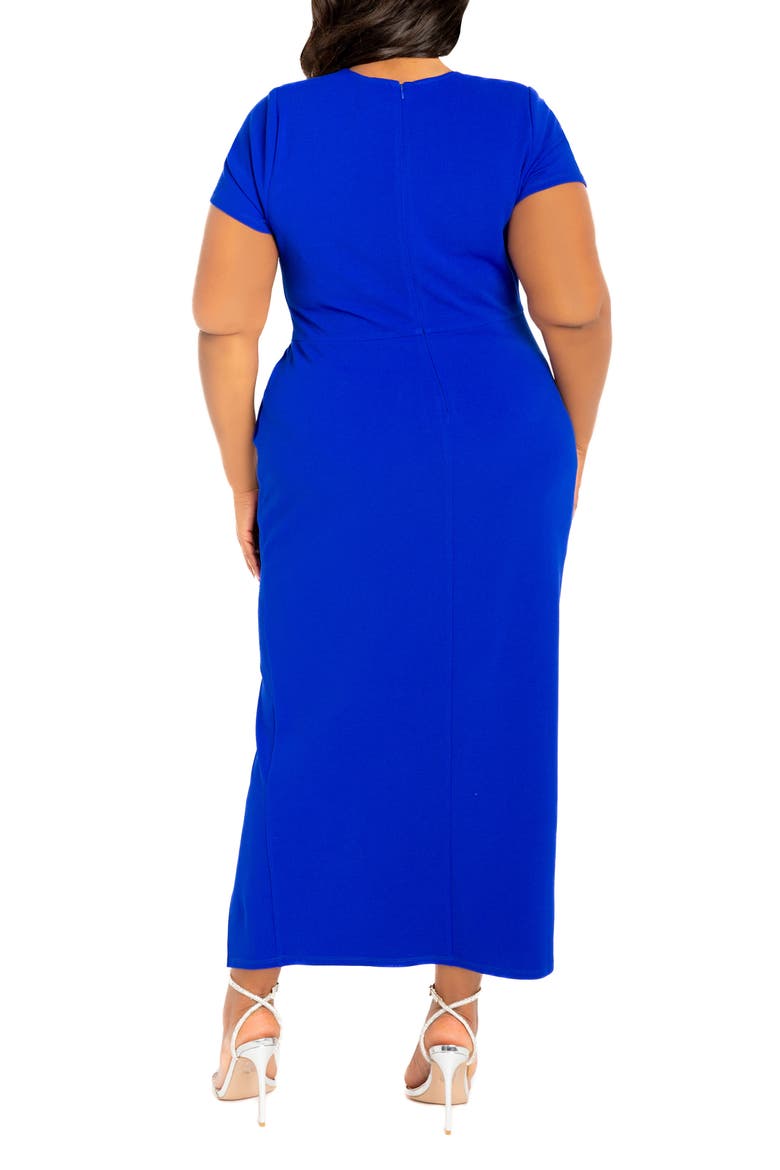 Gathered Waist Midi Dress, Alternate, color, ROYAL BLUE