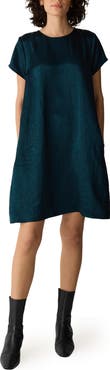 Eileen Fisher Round Neck Shift Dress