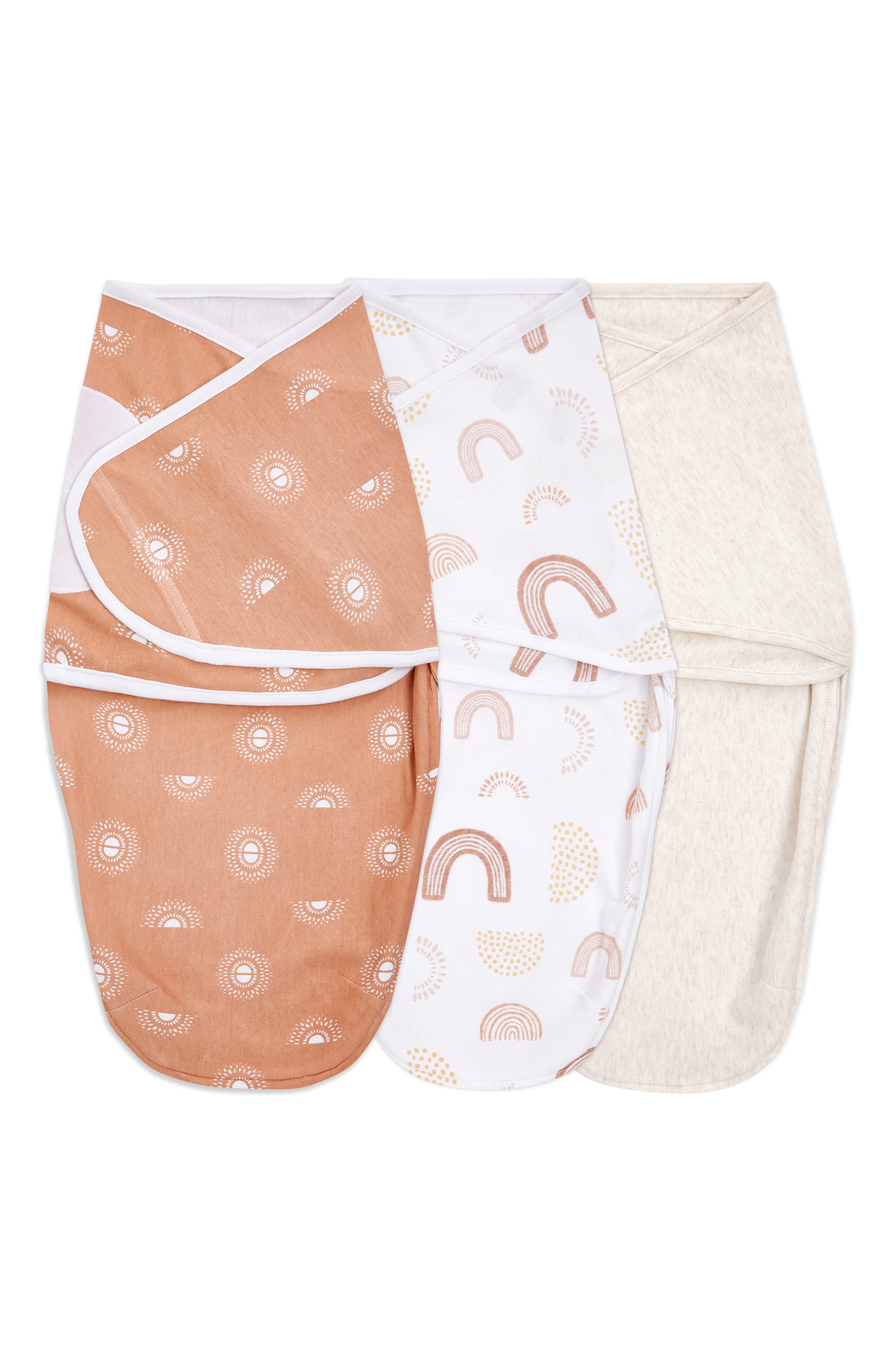 aden + anais Aden & Anais Essentials Wrap Swaddle - Set of 3 in Keep Rising Tan 