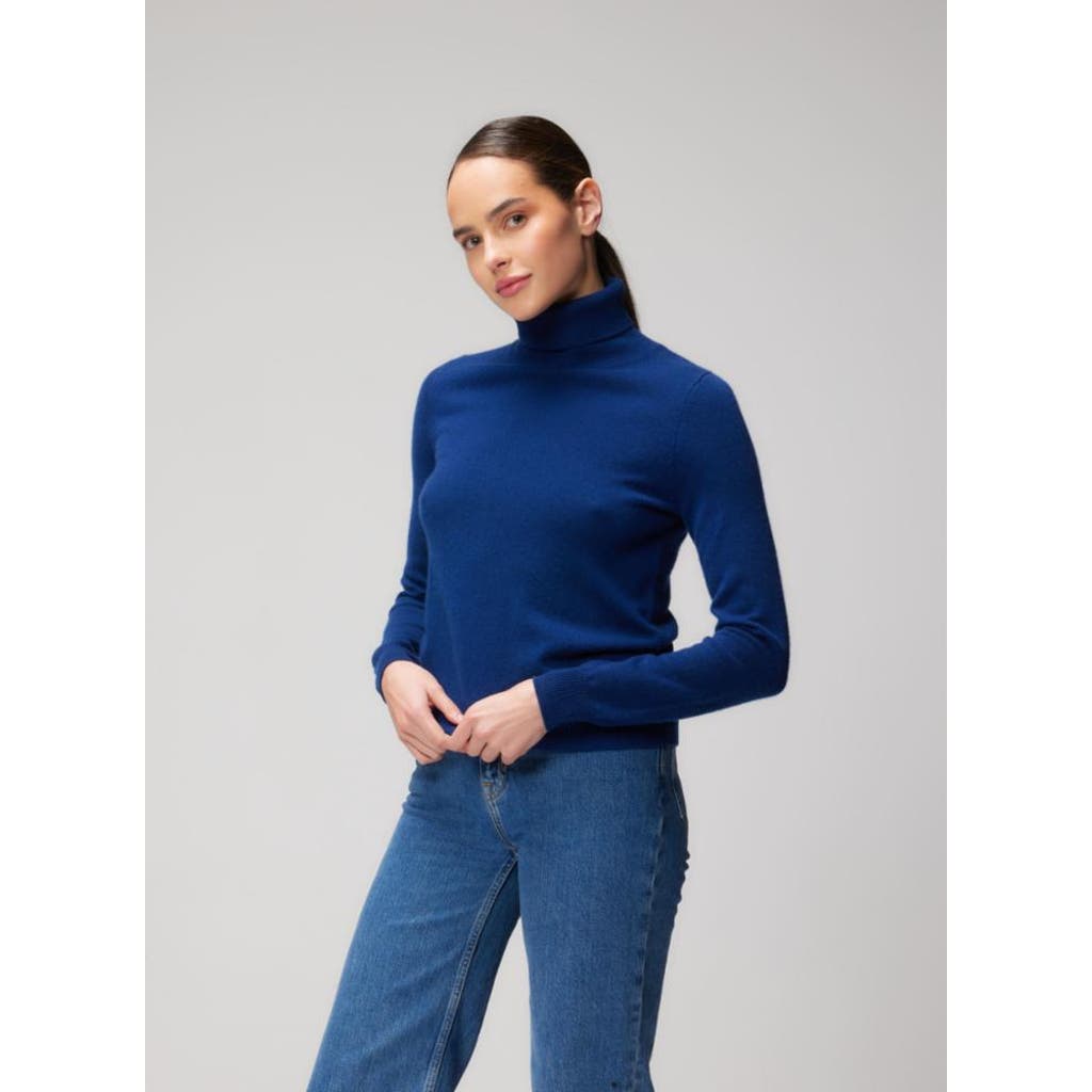 Majestic Filatures Cashmere L/S Turtleneck in Bleu Roi  product