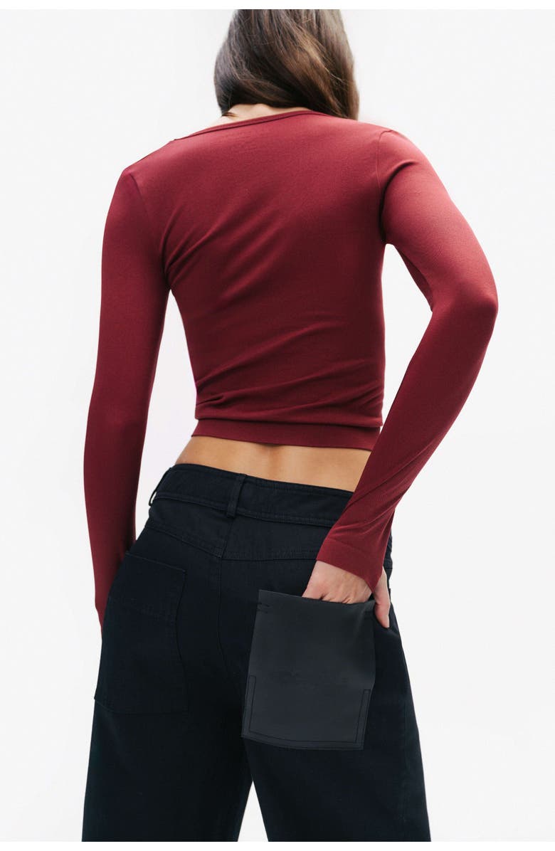 Nocturne Crew Neck Knit Blouse, Alternate, color, 