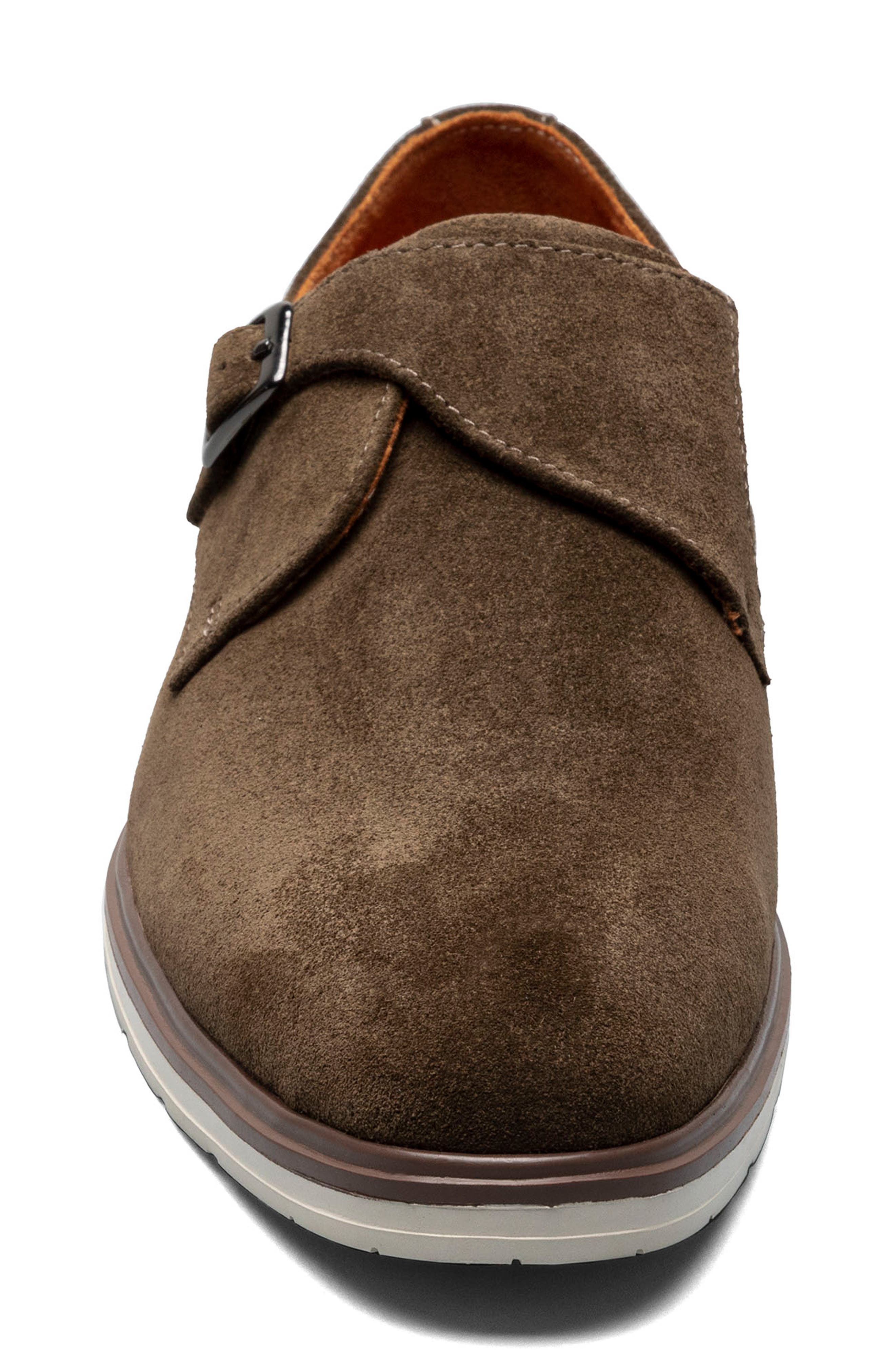 Stacy Adams Taylen Monk Shoe, Alternate, color, Brown