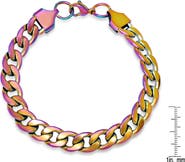 STEELTIME Men's Multicolor Curb Chain Bracelet