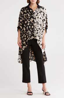 PATRIZIA LUCA Oversize Two-Tone Button-Up Shirt