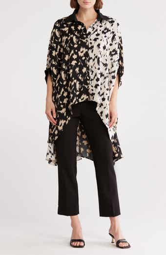 PATRIZIA LUCA Oversize Two-Tone Button-Up Shirt