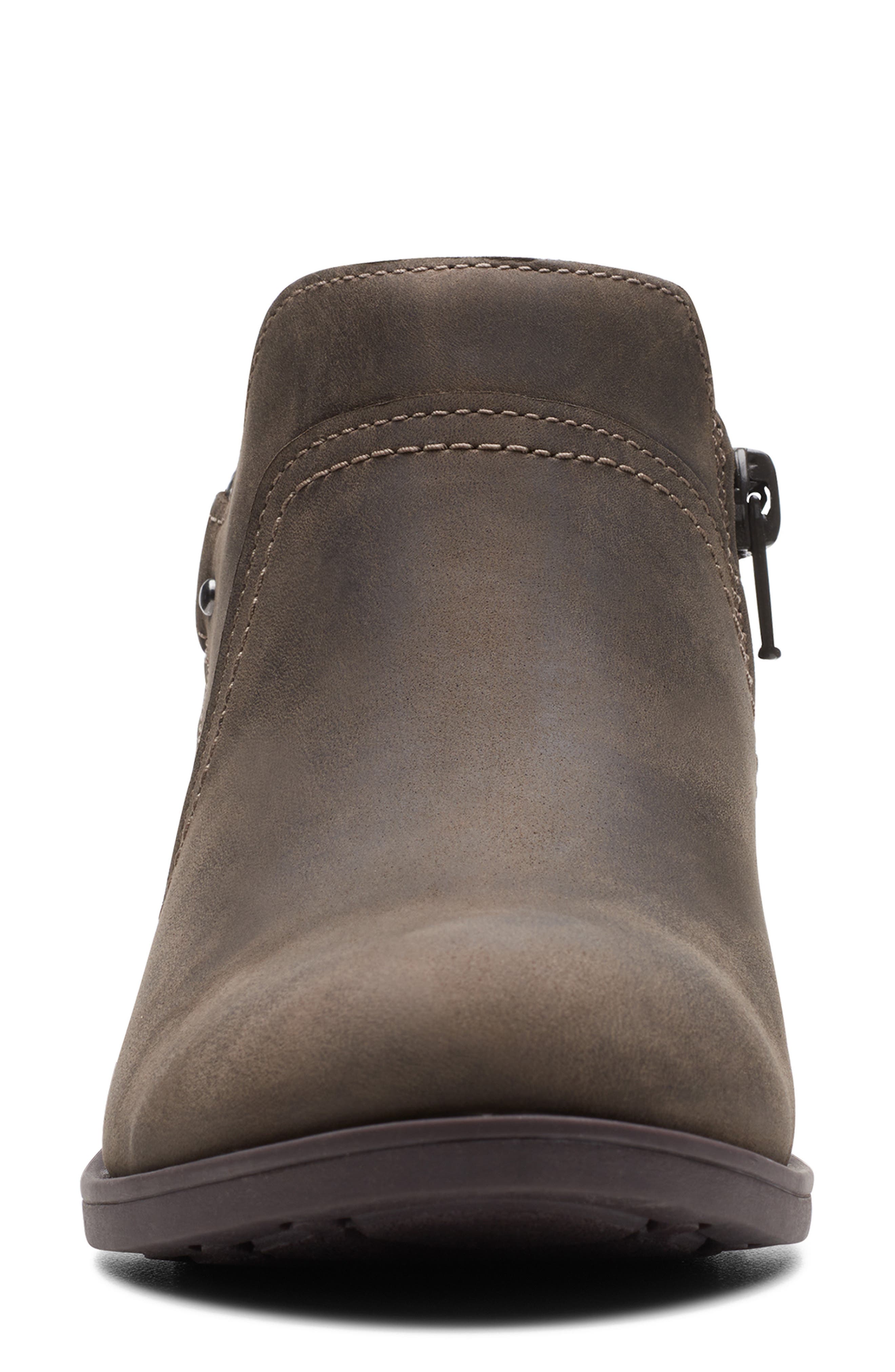 Clarks<sup>®</sup> Charlton Grace Ankle Boot, Alternate, color, Taupe Oily Lea