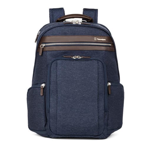 Travelpro Platinum Elite Laptop Travel Backpack In True Navy Blue