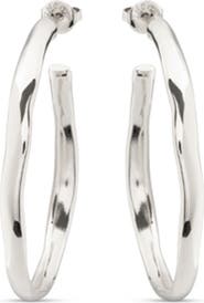 UNODE50 Sleek Open Hoop Earrings