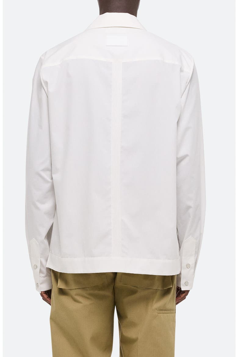 Knife Pleat Stripe Cotton Poplin Summer Shirt, Alternate, color, WHITE - 100