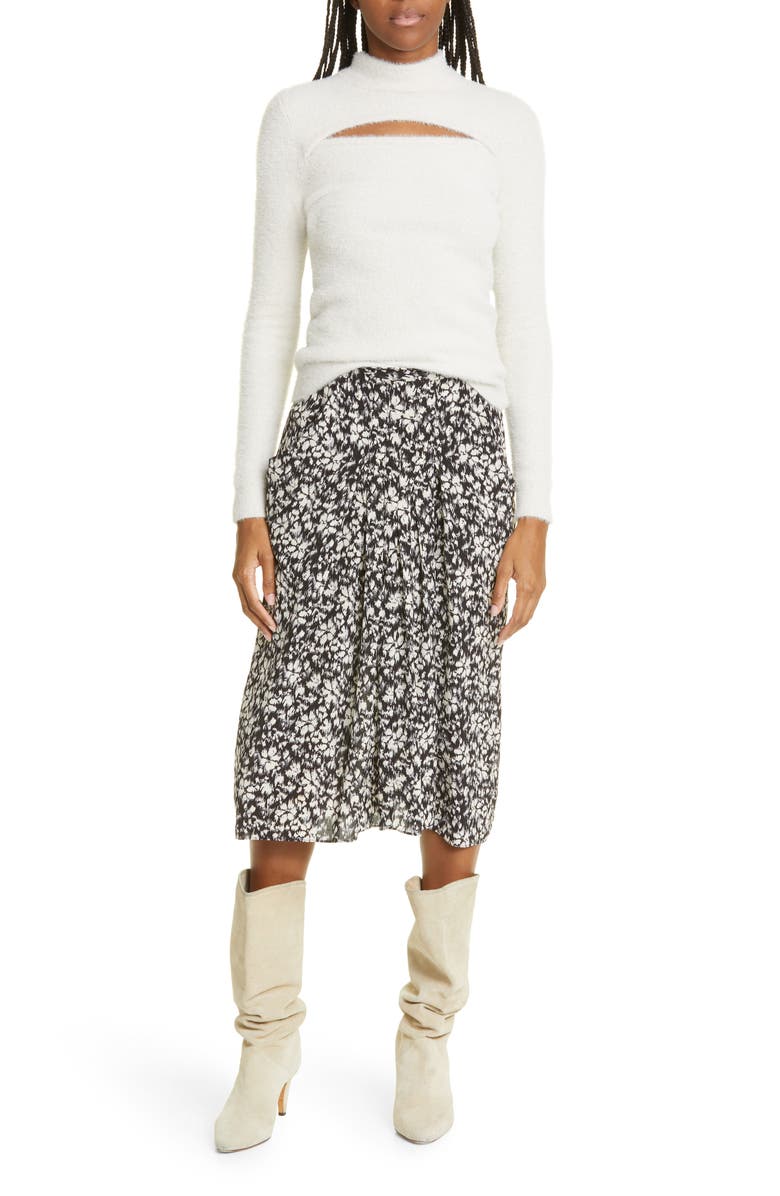 Isabel Marant Étoile Eolia Floral Skirt, Alternate, color, 